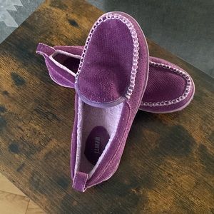 New purple suede LLBEAN slippers